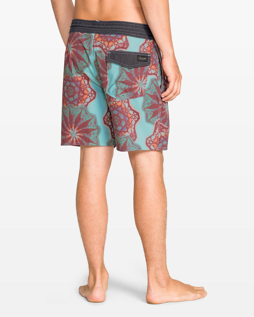 Boardshort Pcs Star Shields Stoney 18" - Black