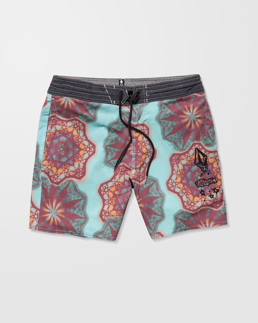 Boardshort Pcs Star Shields Stoney 18" - Black