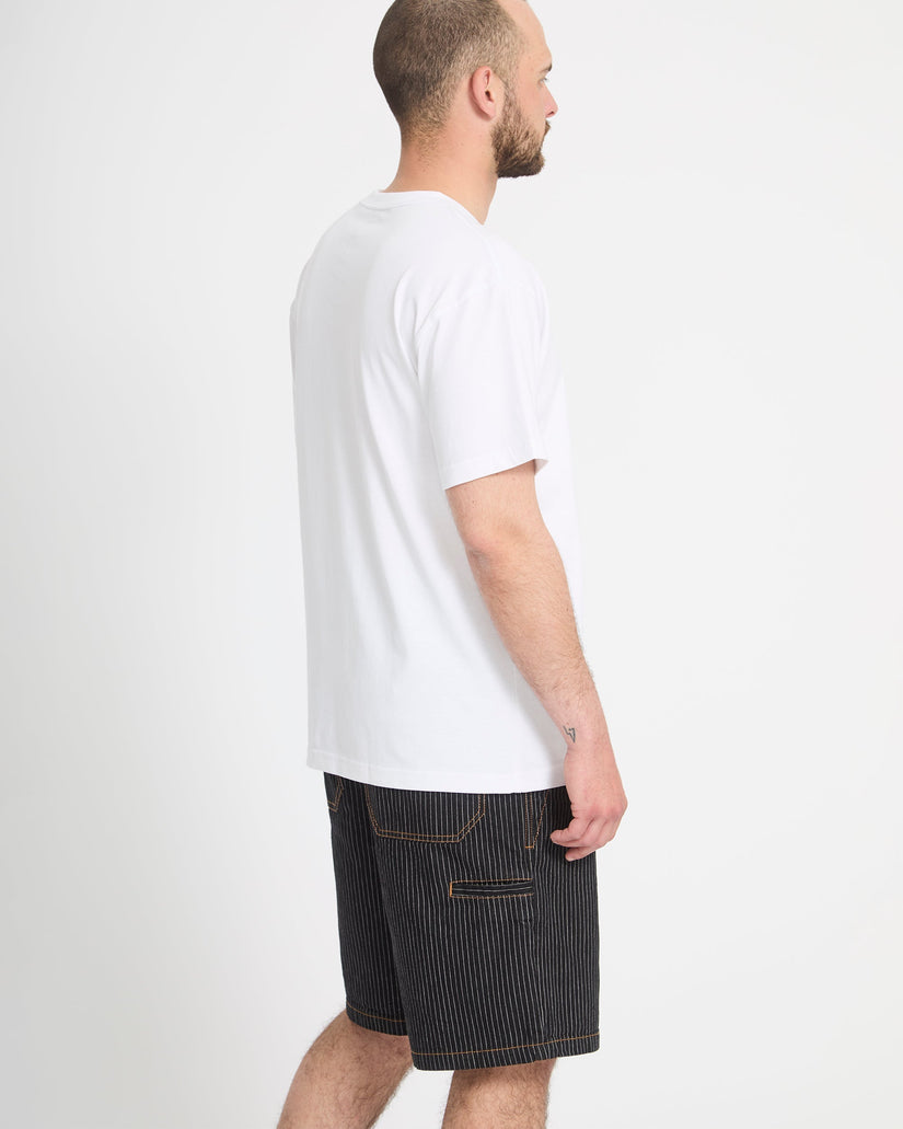 Short chino Work Dialed 22" - Black Stripe