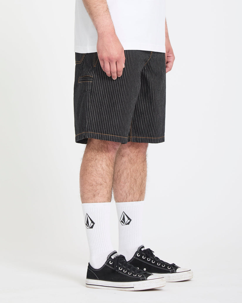 Short chino Work Dialed 22" - Black Stripe