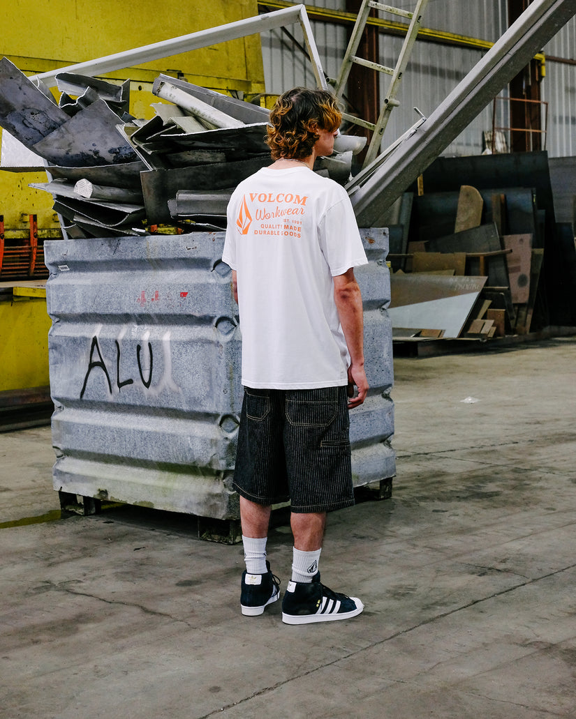 Short chino Work Dialed 22" - Black Stripe