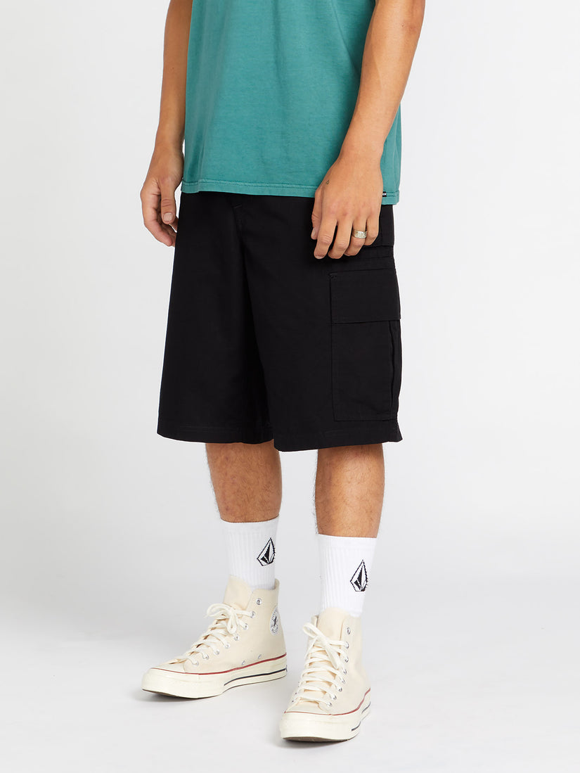GRAND FANG CARGO SHORT 22 (A0922400_BLK) [F]