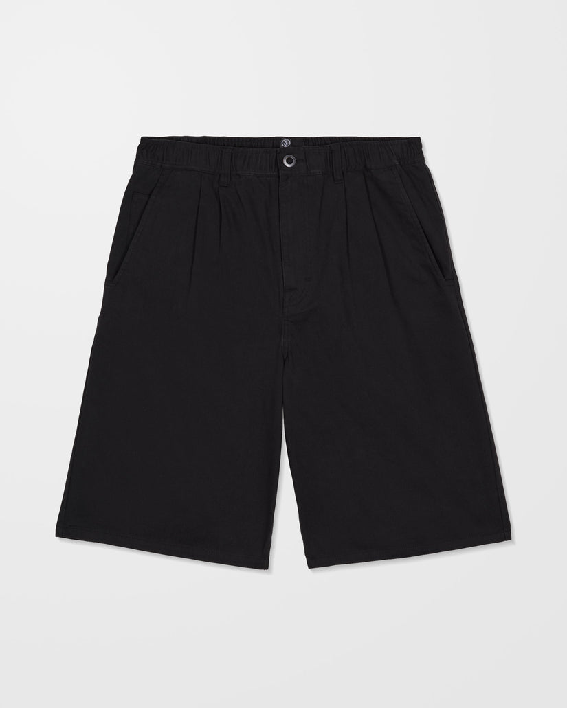 Short Chillow Pleat 24" chino - Black