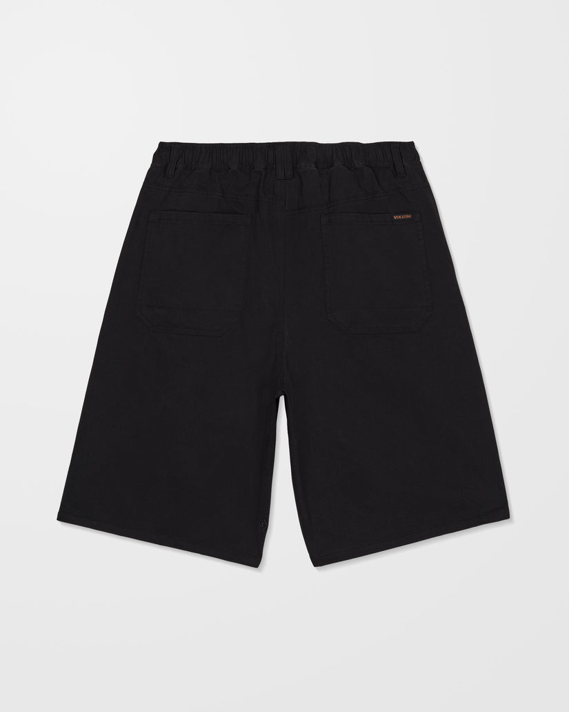 Short Chillow Pleat 24" chino - Black