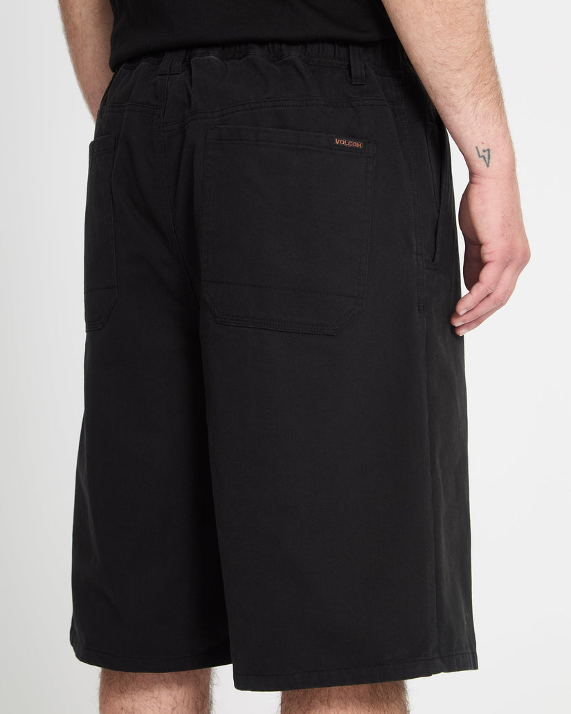 Short Chillow Pleat 24" chino - Black