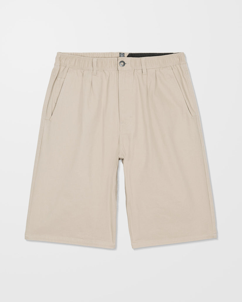 Short Chillow Pleat 24" chino - Light Khaki
