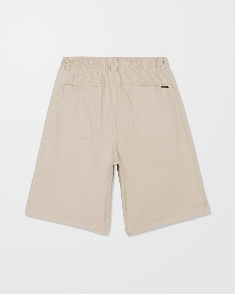 Short Chillow Pleat 24" chino - Light Khaki
