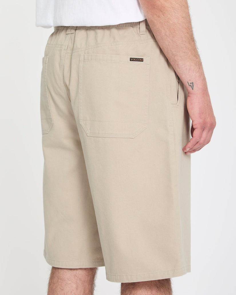 Short Chillow Pleat 24" chino - Light Khaki