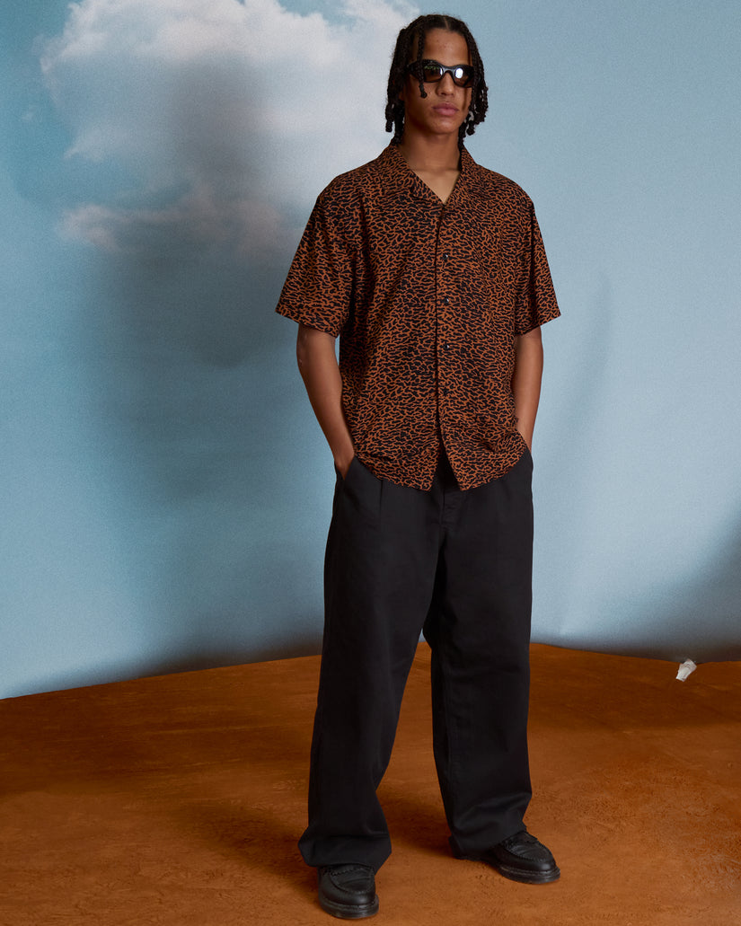 Pantalon chino Baggos Pleat - Black