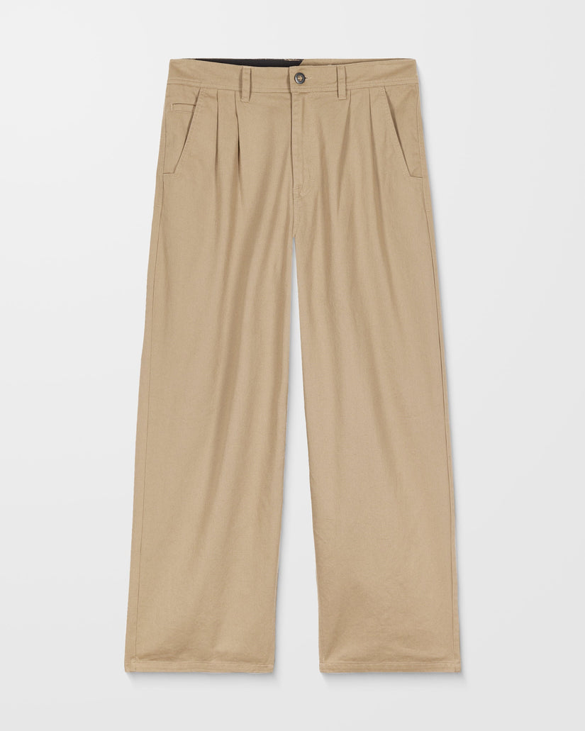 Pantalon chino Baggos Pleat - Khaki