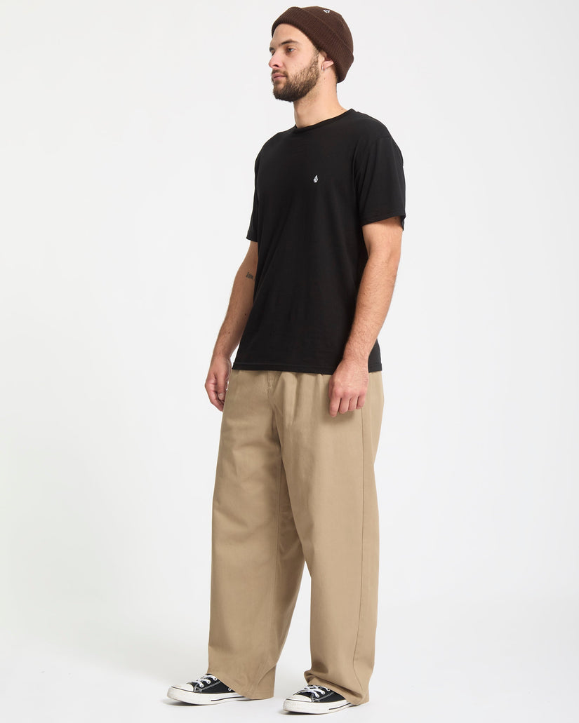 Pantalon chino Baggos Pleat - Khaki