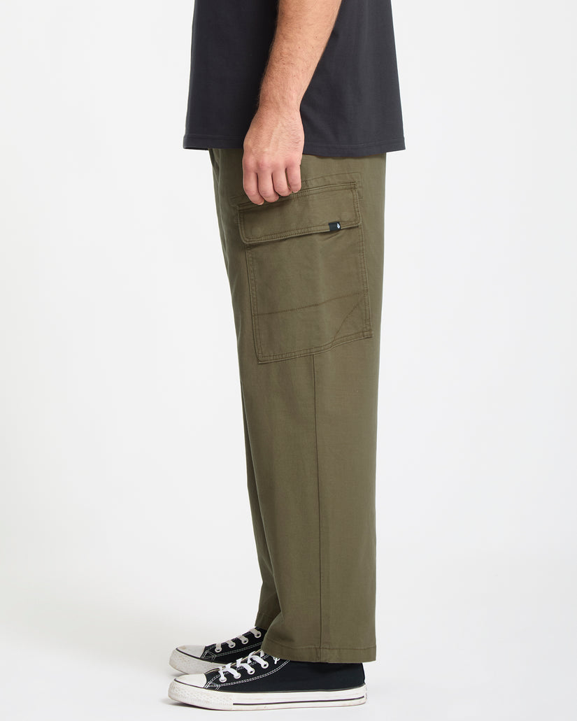 Pantalon À Taille Élastique Billow Tapered - Sage Leaf