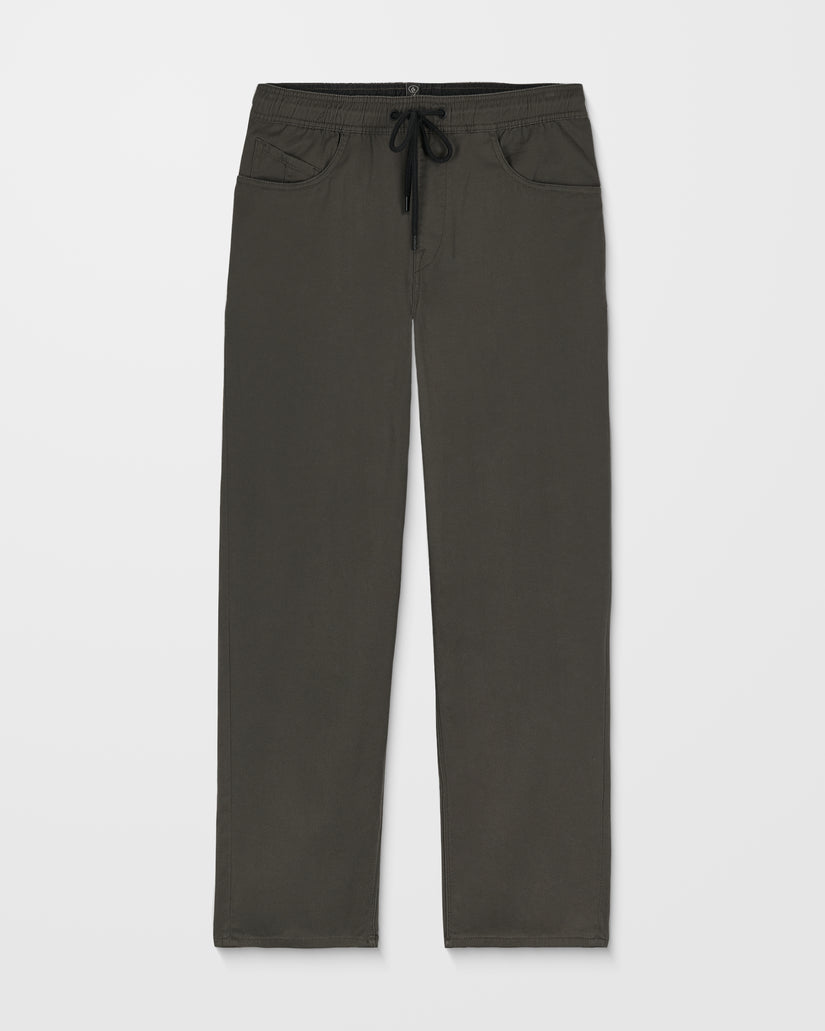 Pantalon À Taille Élastique Freazy Loose - Rinsed Black