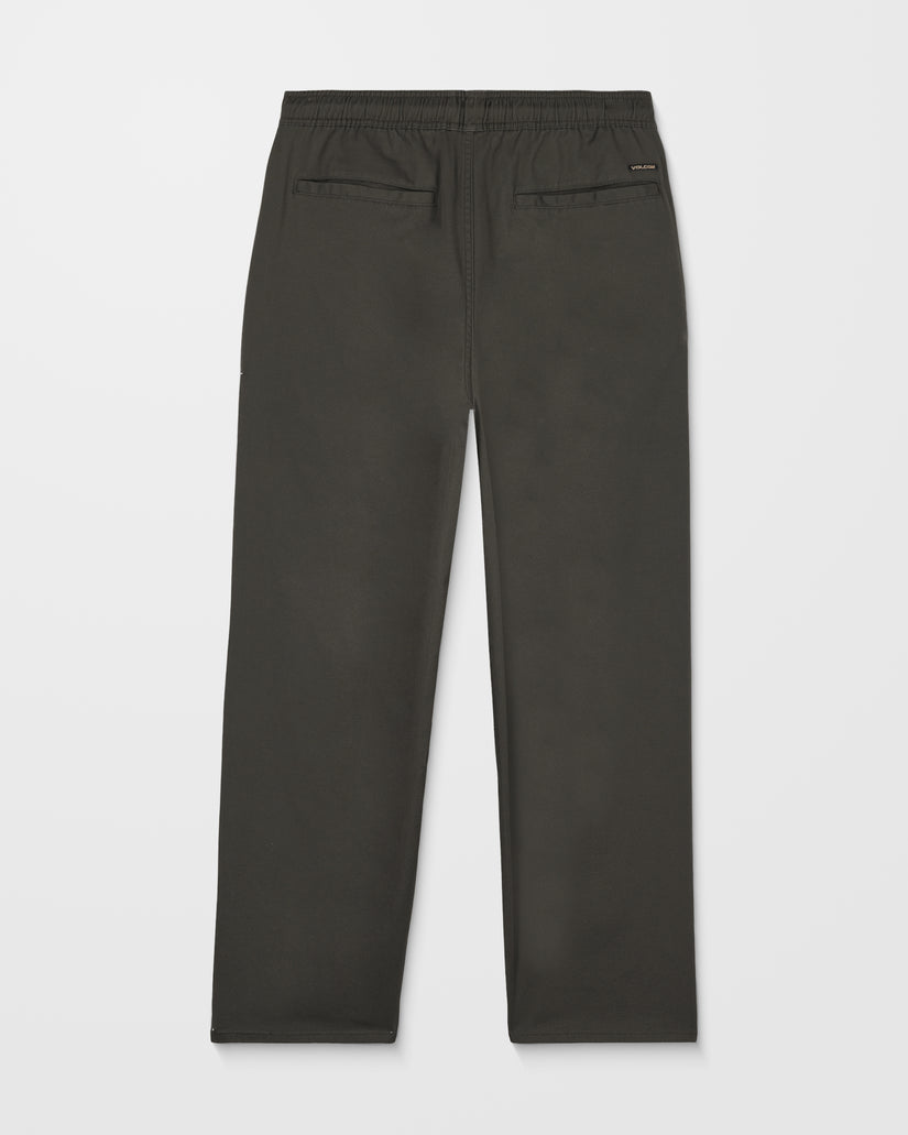 Pantalon À Taille Élastique Freazy Loose - Rinsed Black