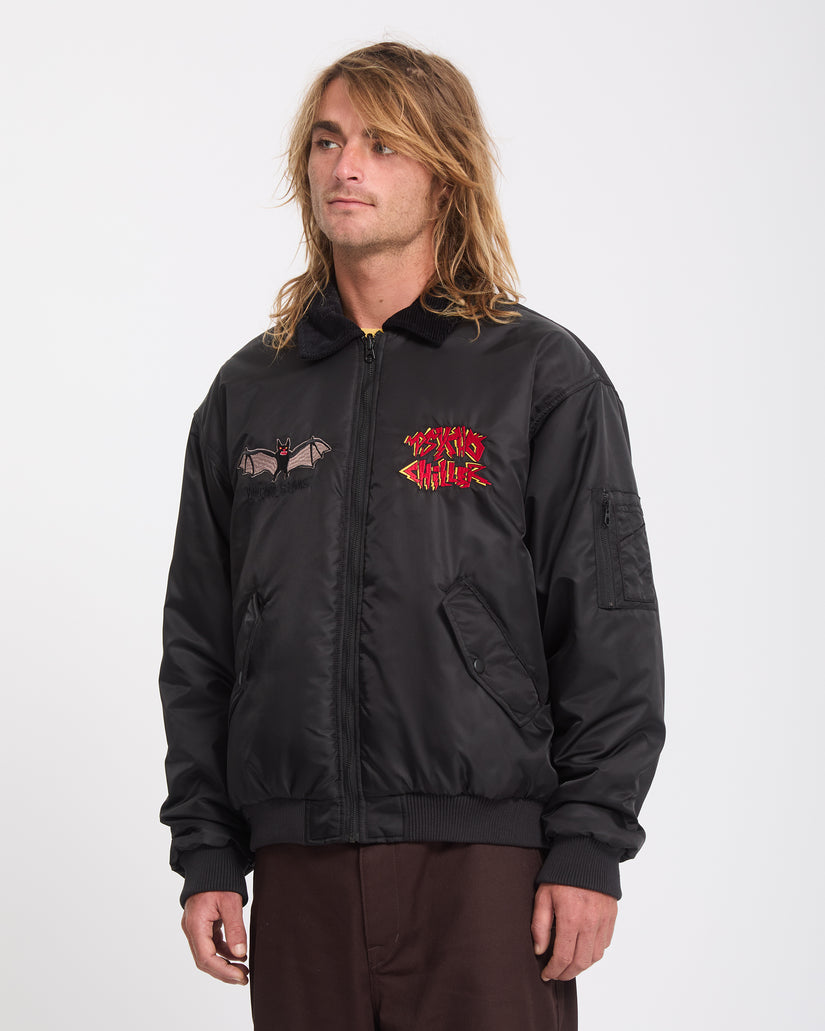 Veste bomber réversible Ozzy - Black
