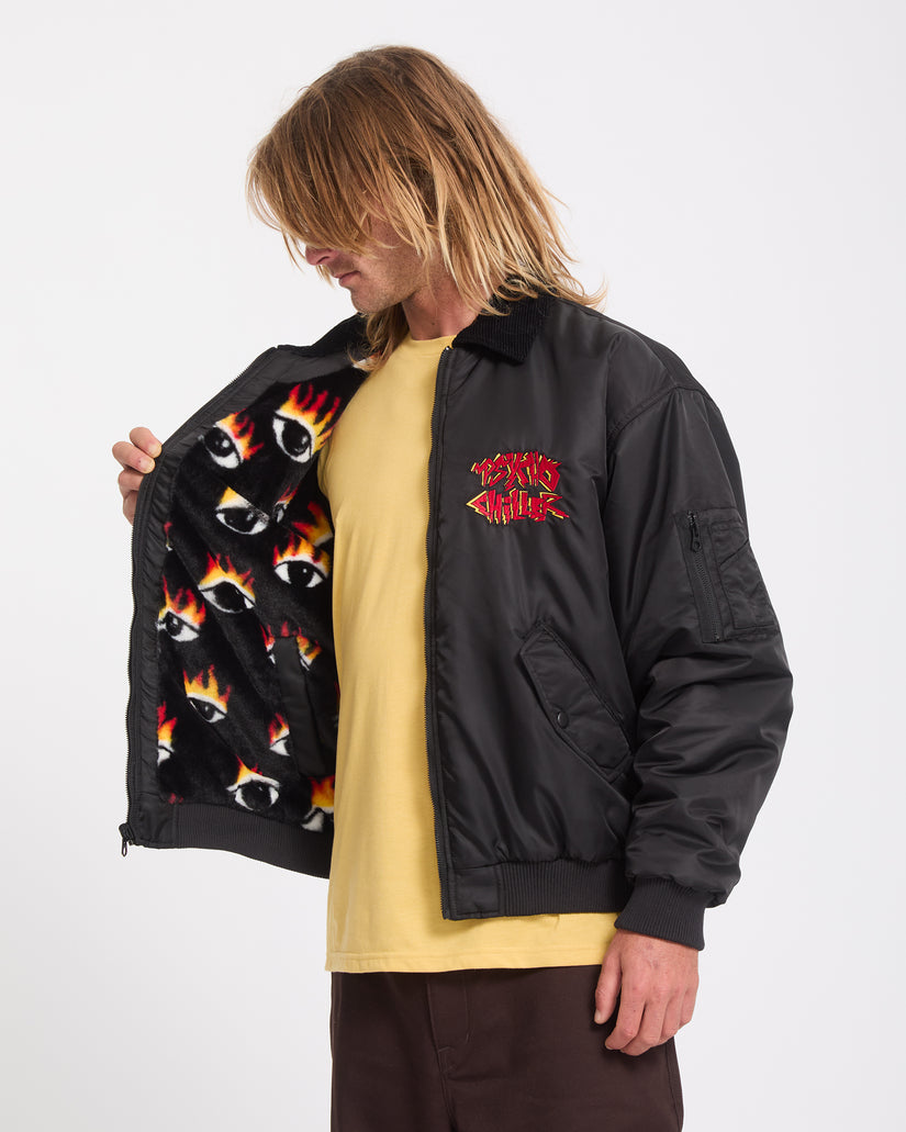 Veste bomber réversible Ozzy - Black