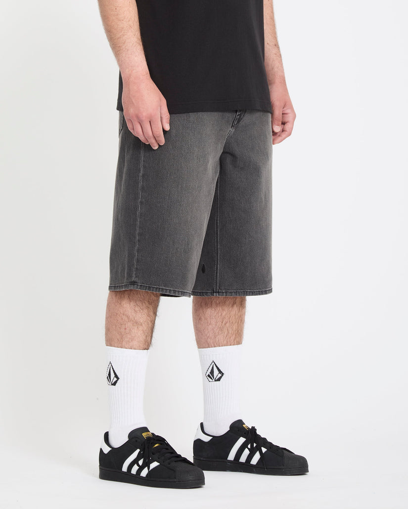 Short en denim Chillow 24" - Black Grey