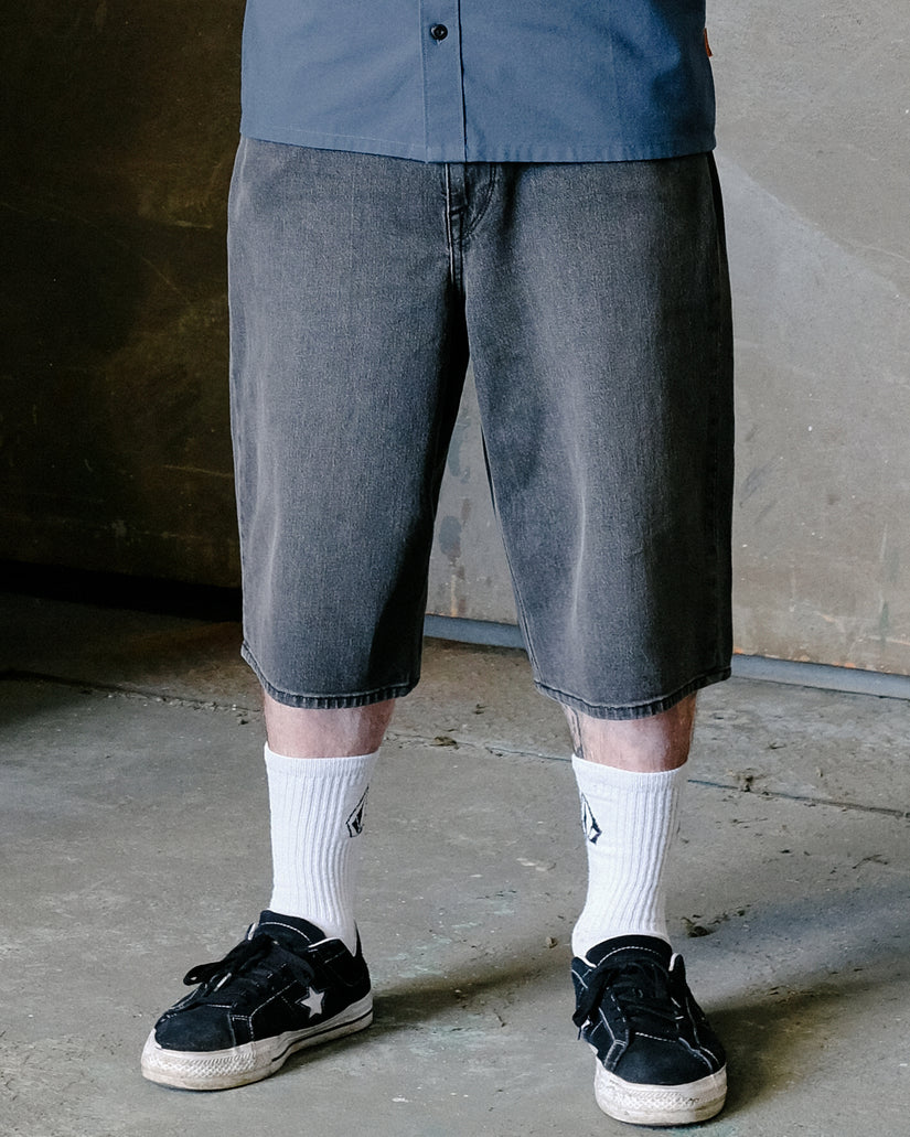 Short en denim Chillow 24" - Black Grey