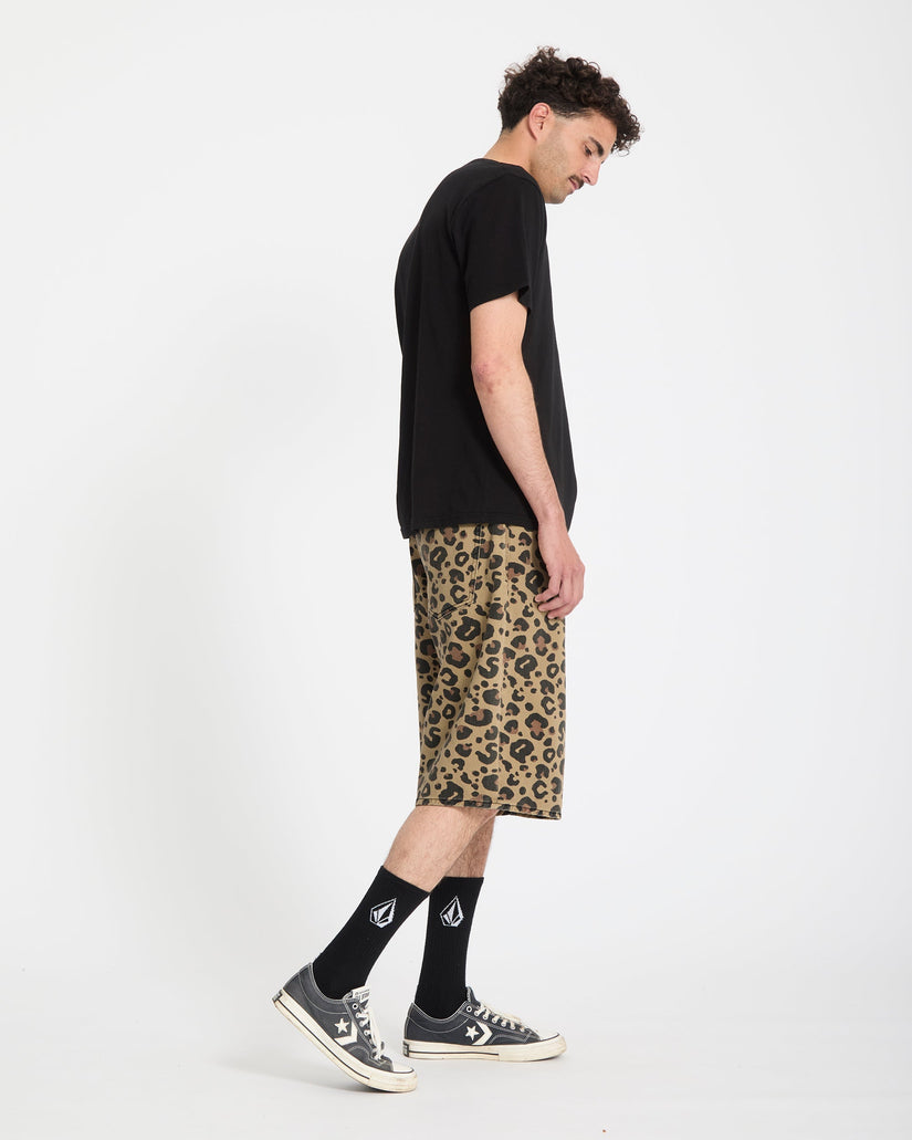 Short en denim Chillow 24" - Cheetah