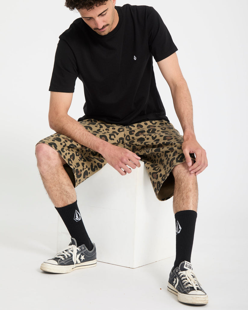 Short en denim Chillow 24" - Cheetah