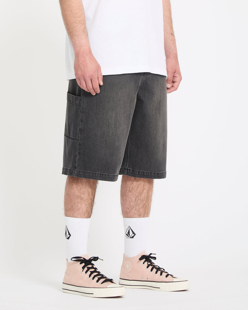Short en denim Kraftsman II 24" - Black Grey