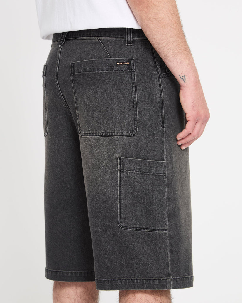 Short en denim Kraftsman II 24" - Black Grey