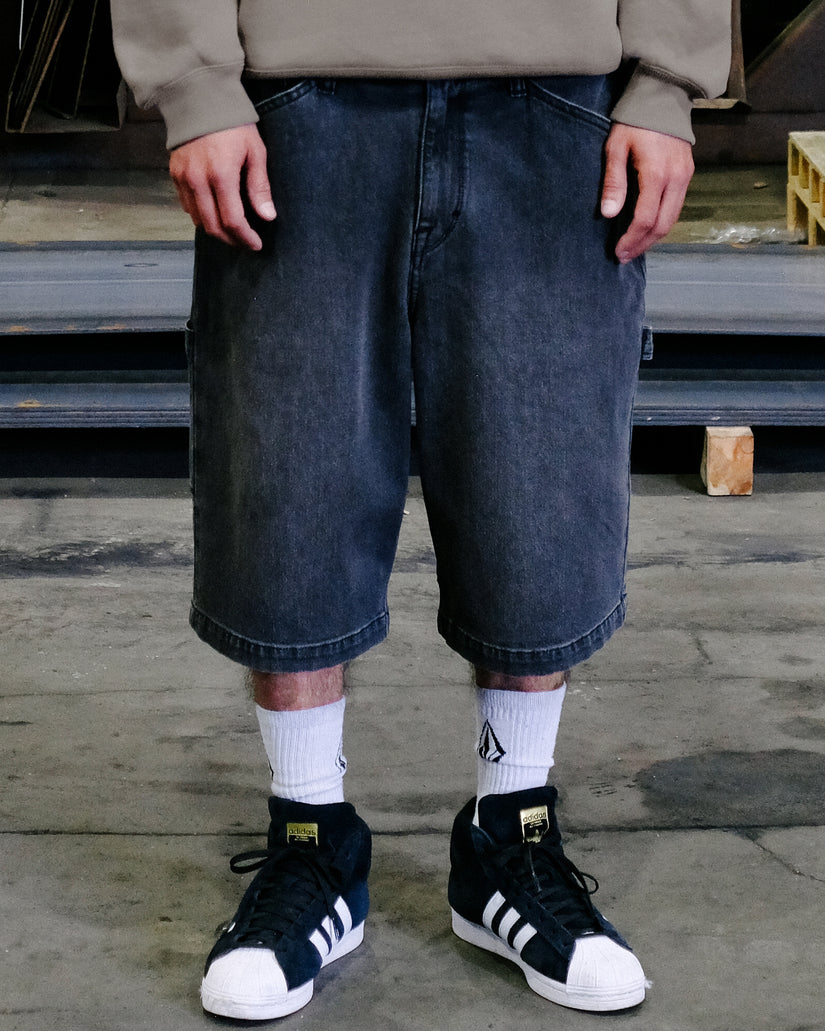 Short en denim Kraftsman II 24" - Black Grey