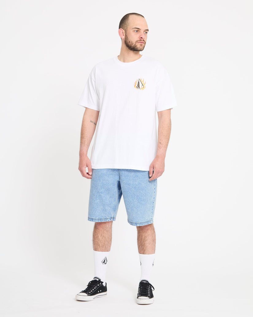 Short en denim Freazy 22" - Pale Aqua