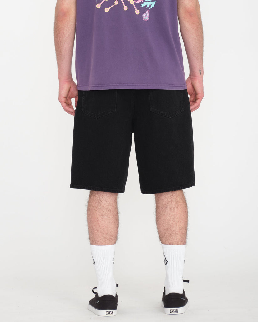 Short en denim Billow 22" - Black