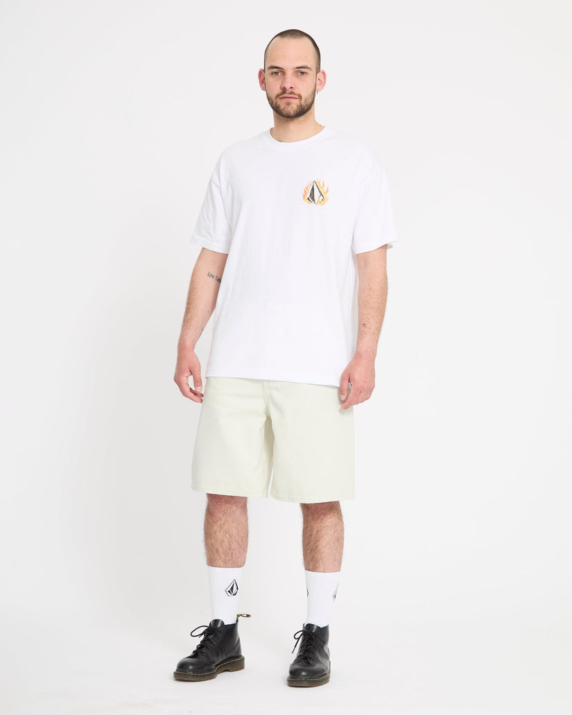 Short en denim Billow 22" - Dirty White