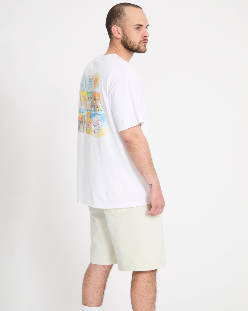 Short en denim Billow 22" - Dirty White