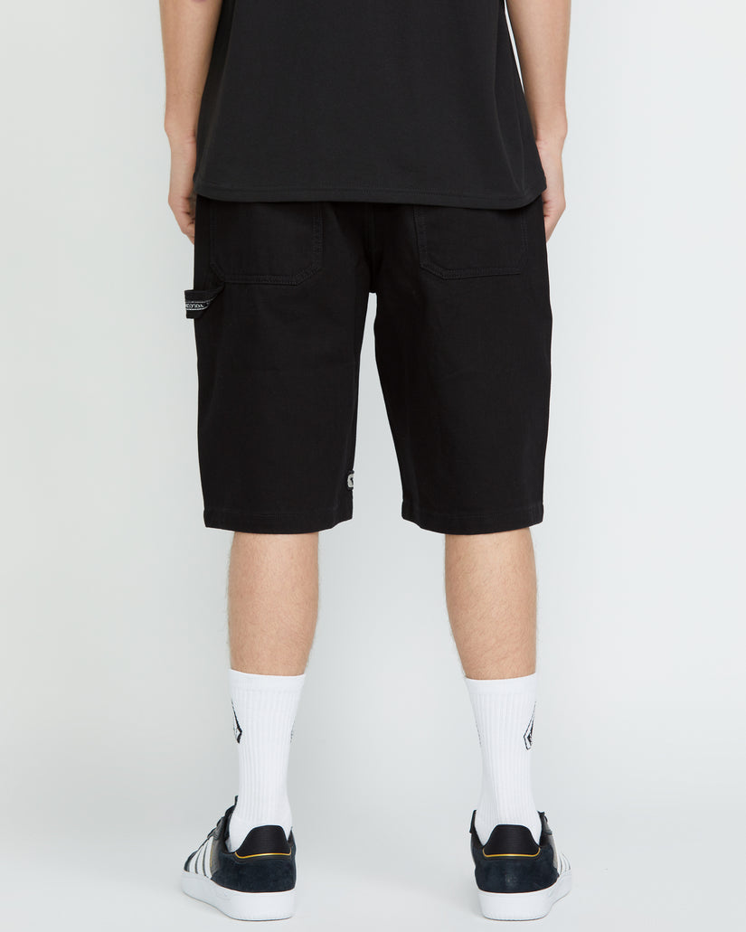 Short Denim Sawhorse - BLACK