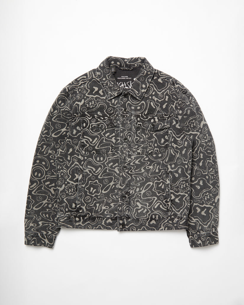 Veste Denim Filip Rygalski - BLACK PRINT