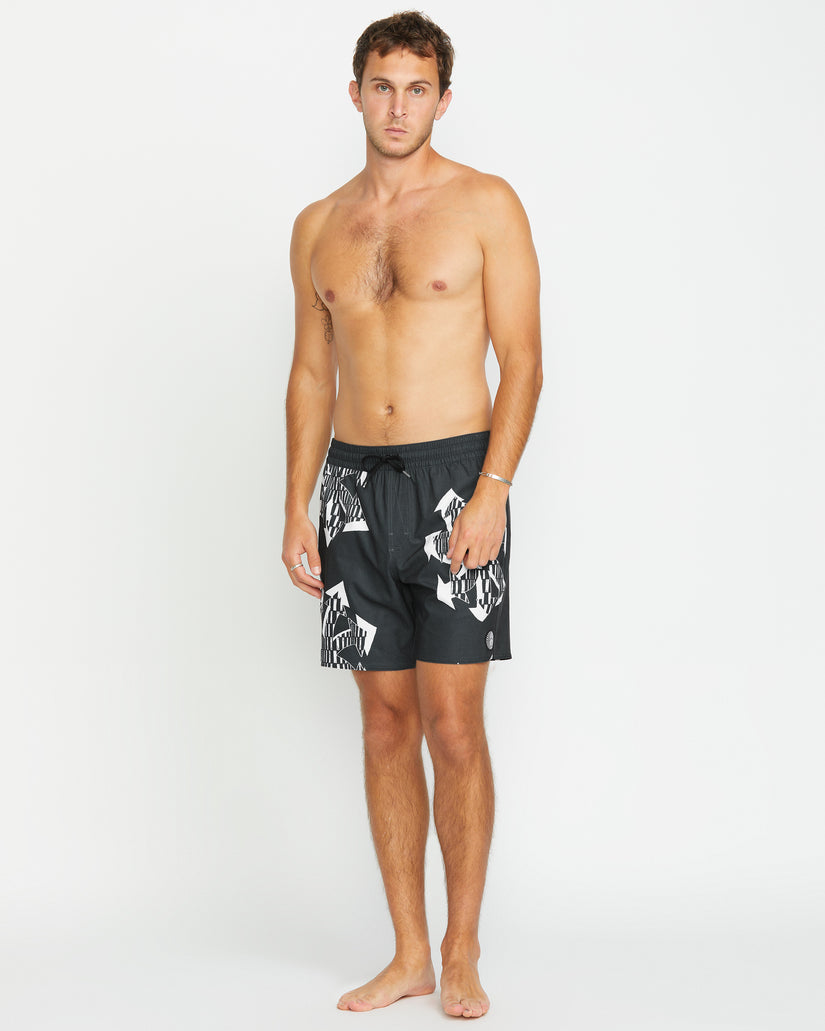 Boardshort Unite Stoney Trunk 17" - BLACK