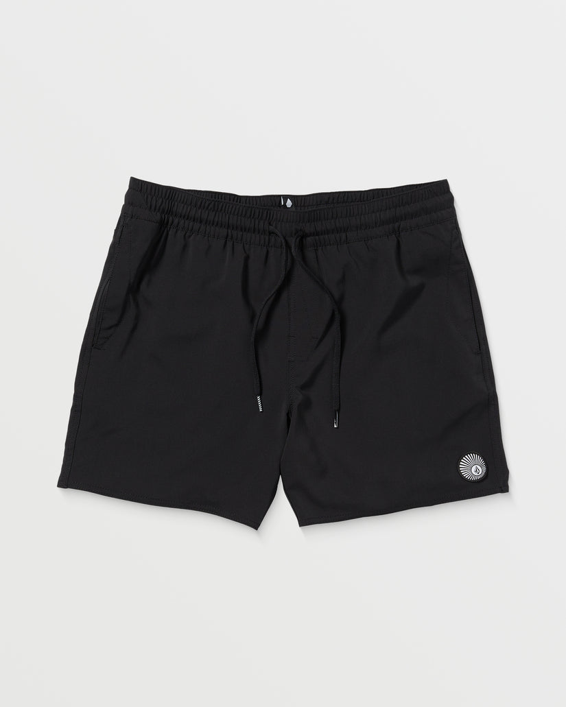 Boardshort Lido Solid Trunk 16" - BLACK