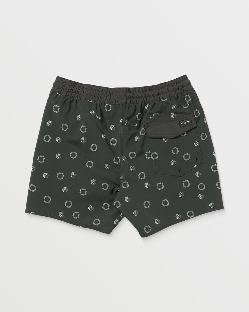 Boardshort Lido Print Trunk 16" - STEALTH