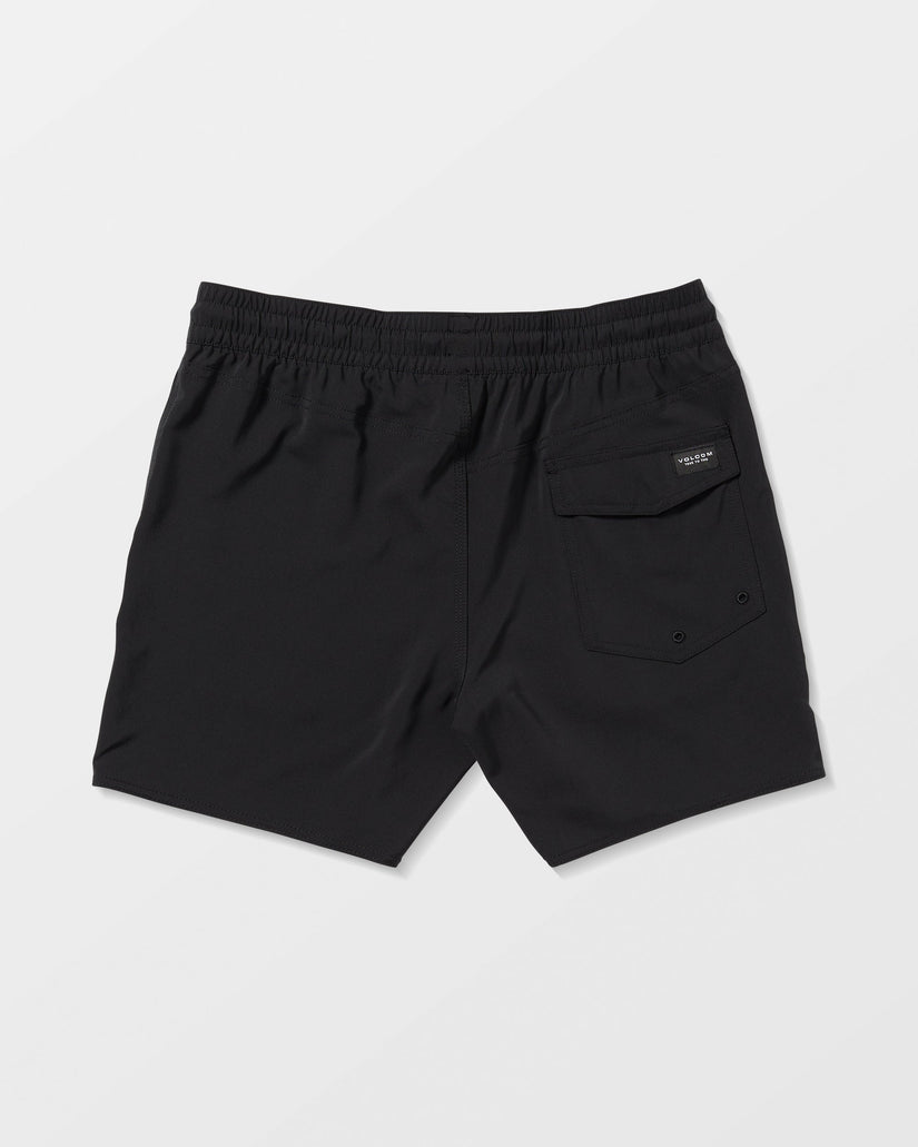 Boardshort Lido Solid Trunk 16" - Black