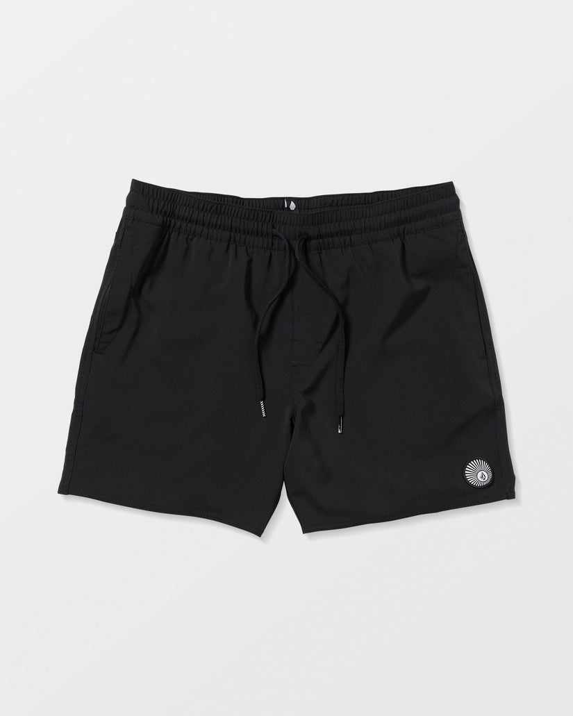 Boardshort Lido Solid Trunk 16" - Black