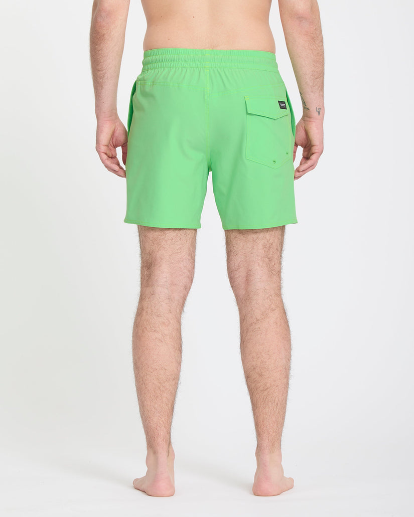 Boardshort Lido Solid Trunk 16" - Island Green