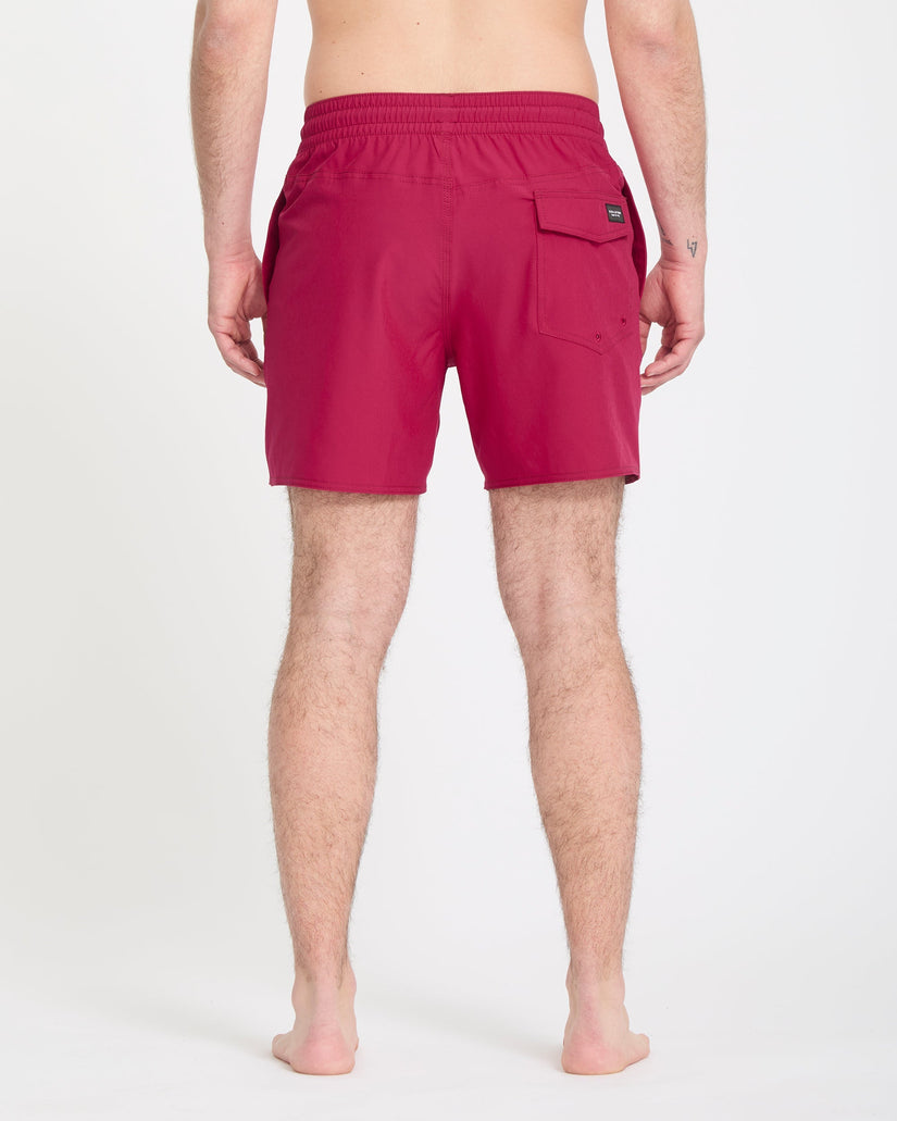 Boardshort Lido Solid Trunk 16" - Sangria