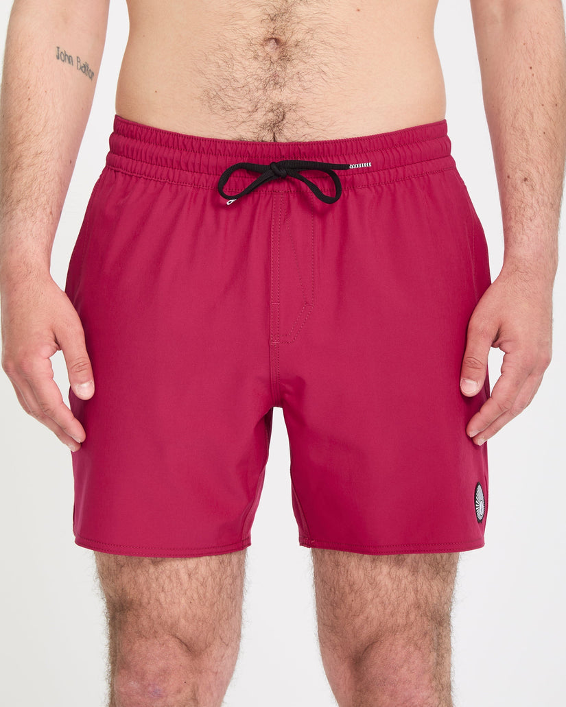 Boardshort Lido Solid Trunk 16" - Sangria