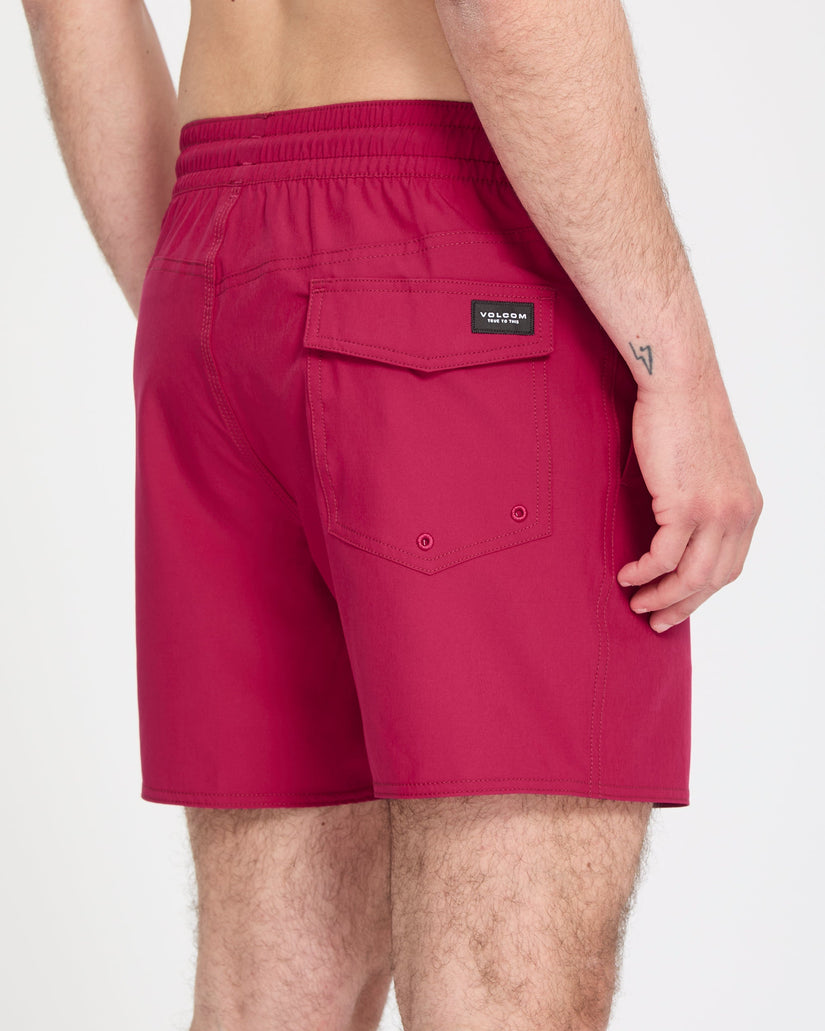 Boardshort Lido Solid Trunk 16" - Sangria
