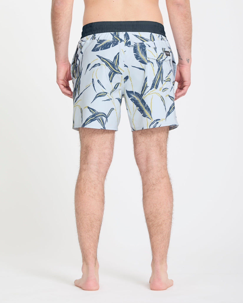 Boardshort Lido Print Trunk 16" - Light Blue Acid
