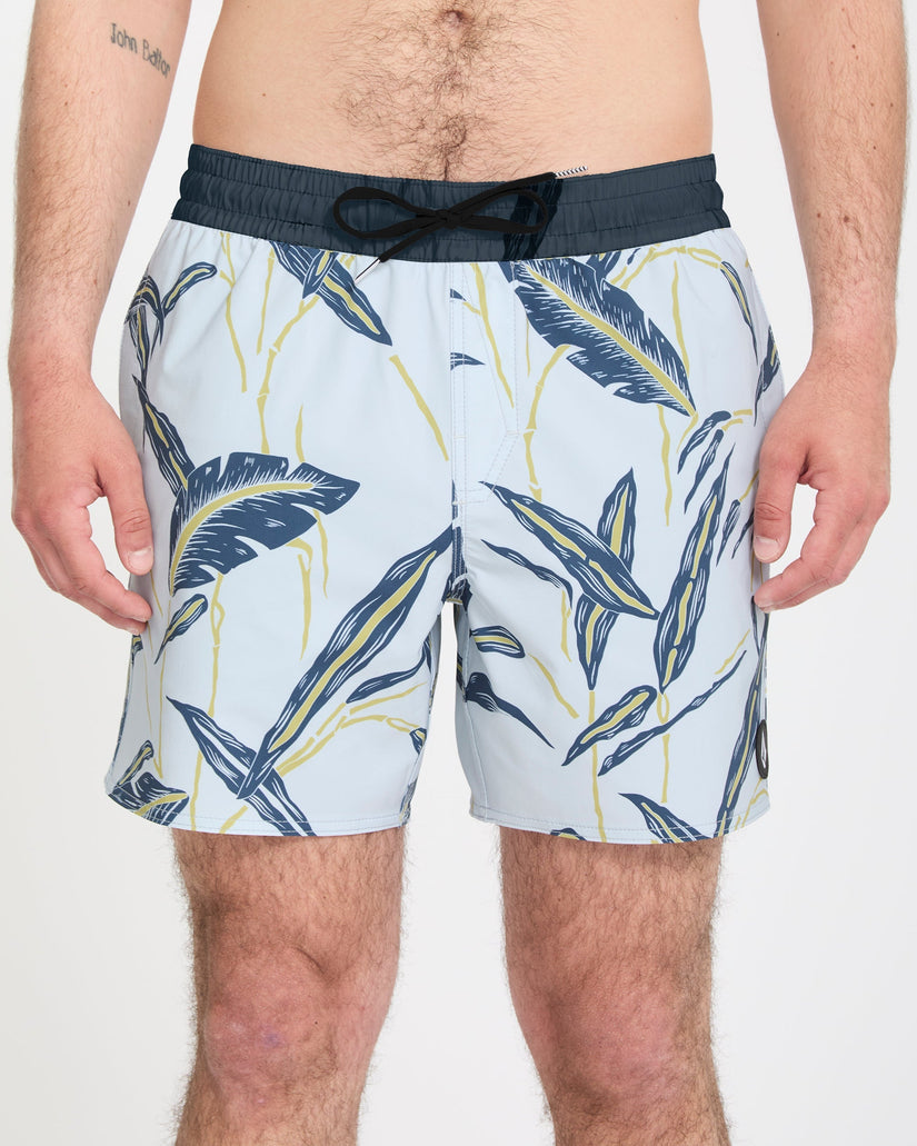 Boardshort Lido Print Trunk 16" - Light Blue Acid