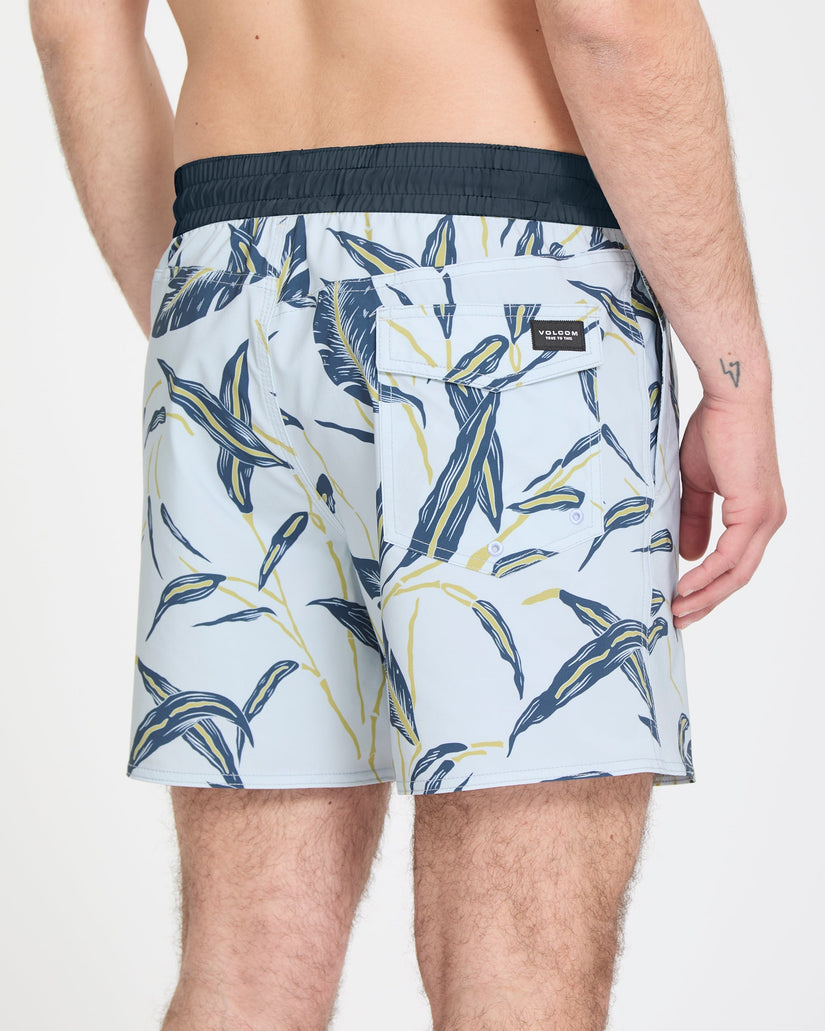 Boardshort Lido Print Trunk 16" - Light Blue Acid