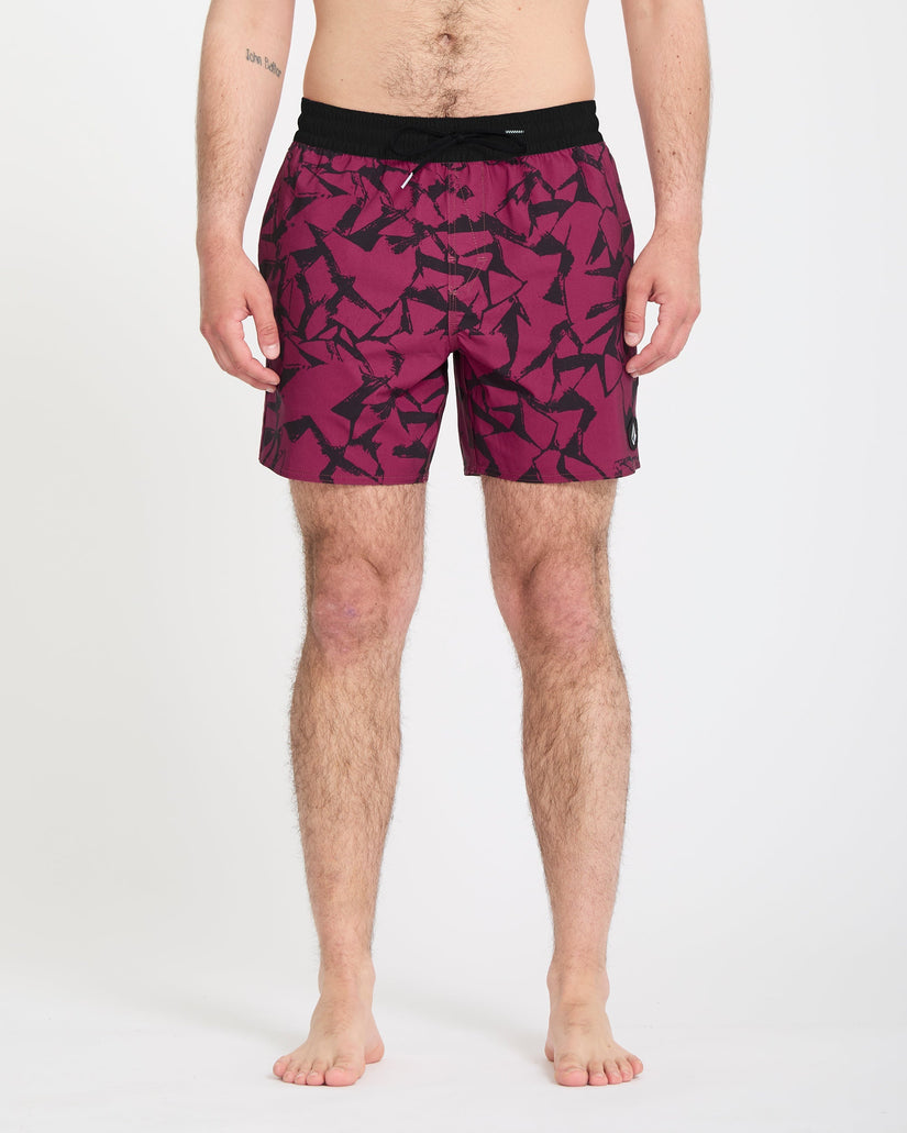 Boardshort Lido Print Trunk 16" - Sangria