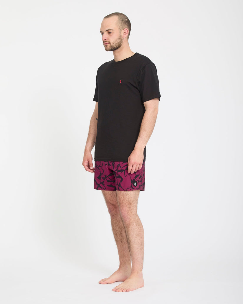 Boardshort Lido Print Trunk 16" - Sangria