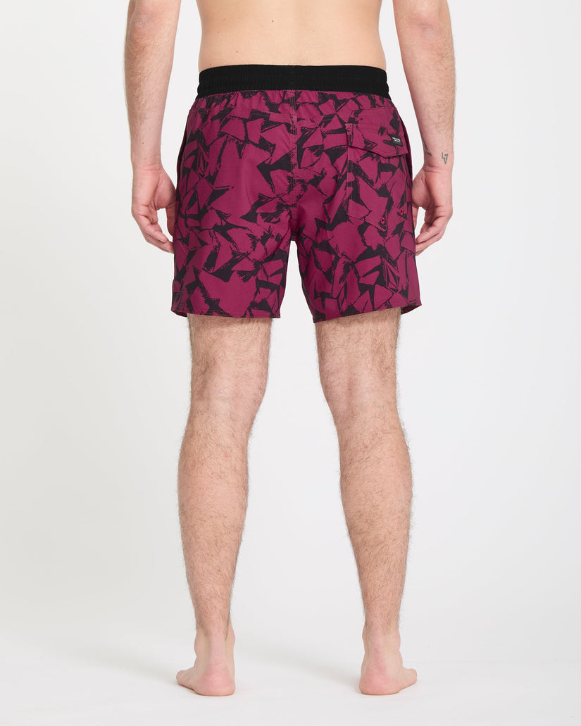 Boardshort Lido Print Trunk 16" - Sangria