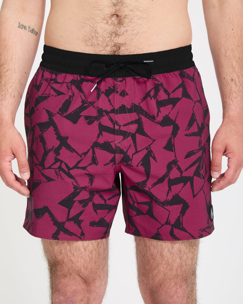 Boardshort Lido Print Trunk 16" - Sangria