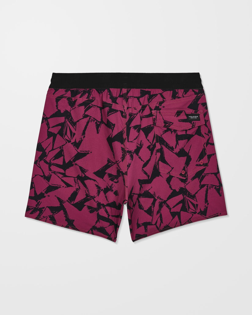 Boardshort Lido Print Trunk 16" - Sangria
